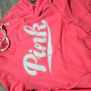 Vs pink half zip hoodie